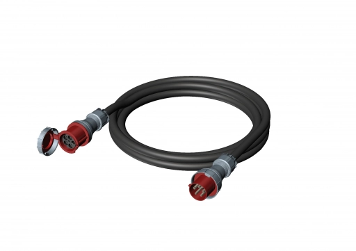 Удлинитель силового кабеля 380V CEE 125A/5p - CEE 125A/5p IP67