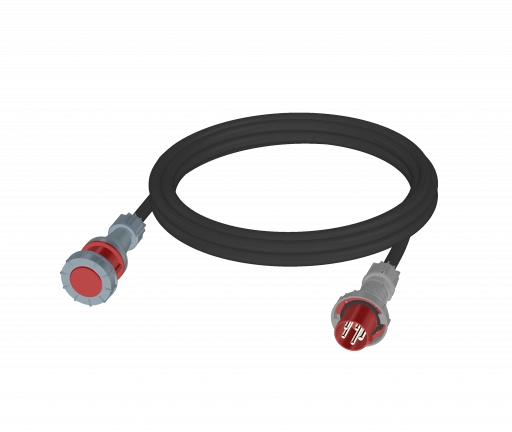 Удлинитель силового кабеля 380V CEE 63A/5p - CEE 63A/5p IP67