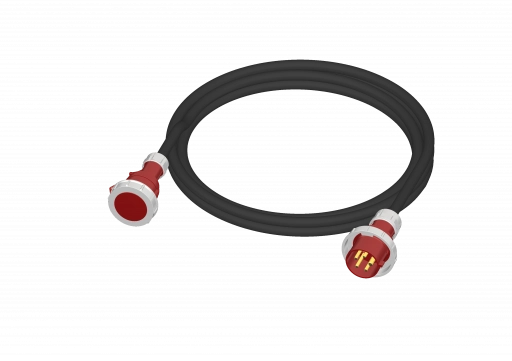 Удлинитель силового кабеля 380V CEE 32A/5p - CEE 32A/5p IP67