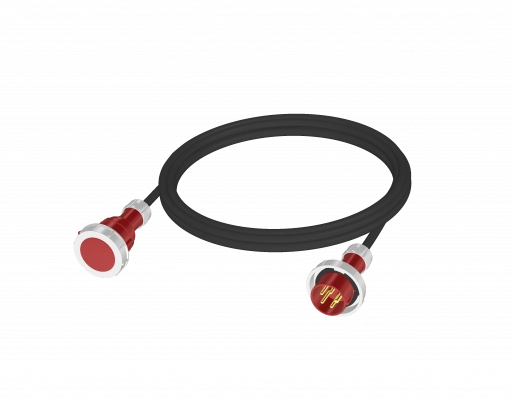 Удлинитель силового кабеля 380V CEE 16A/5p - CEE 16A/5p IP67