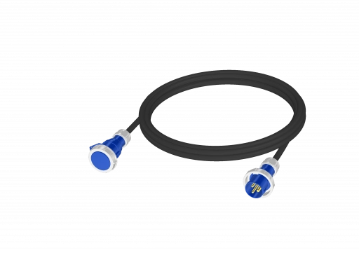Удлинитель силового кабеля 220V CEE 16A/3p - CEE 16A/3p IP67